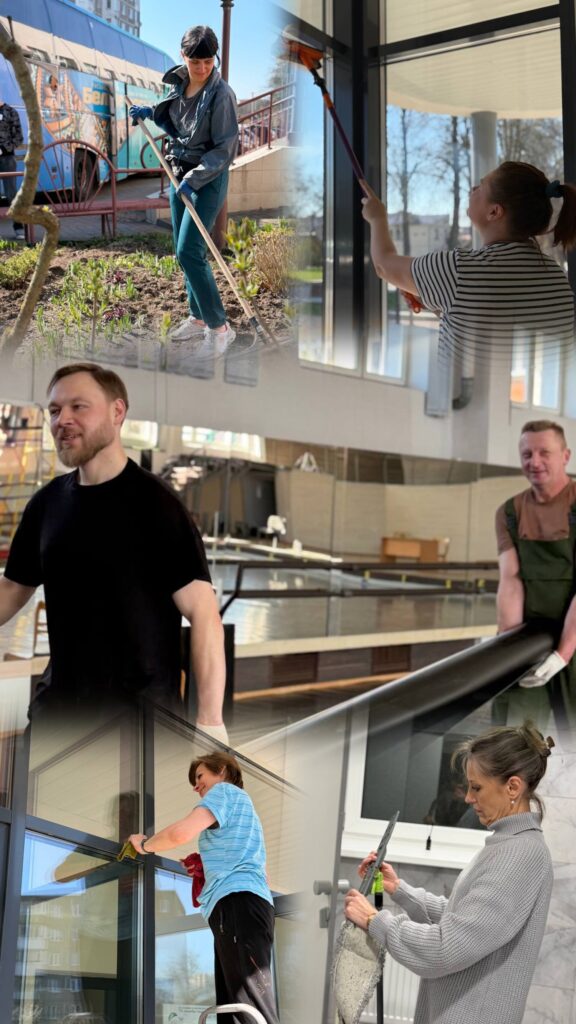 Коллектив ансамбля Белые росы присоединился к республиканскому субботнику!